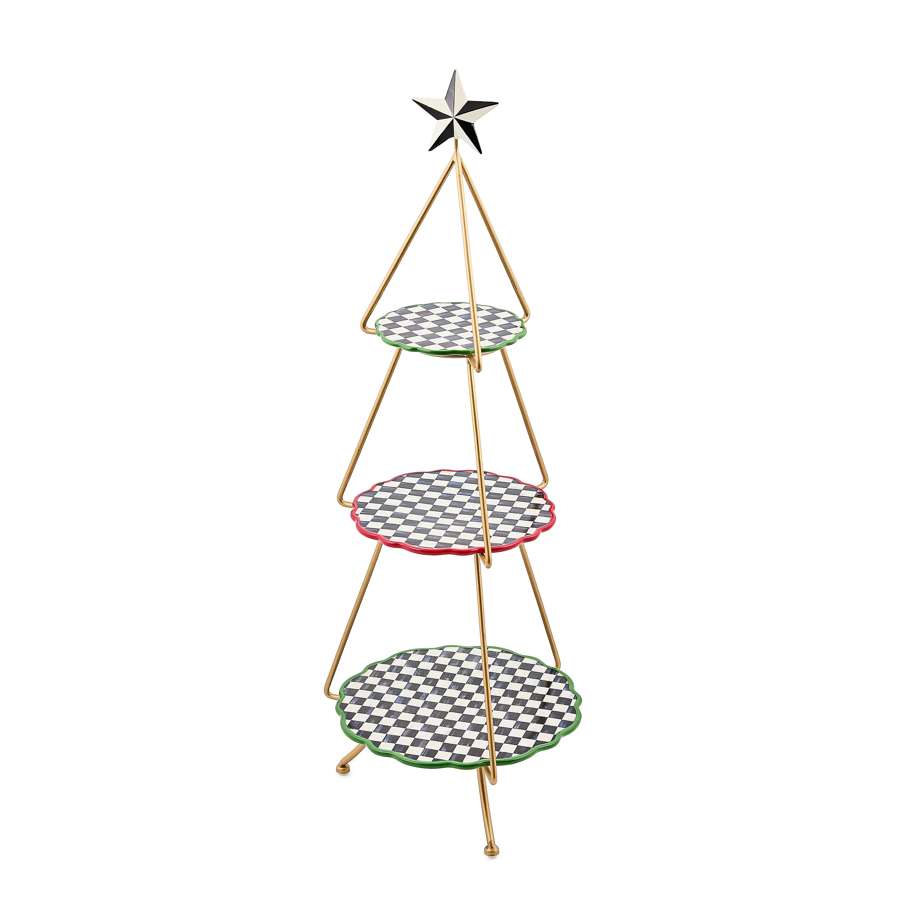 Check It Out Tree Tiered Plate Stand