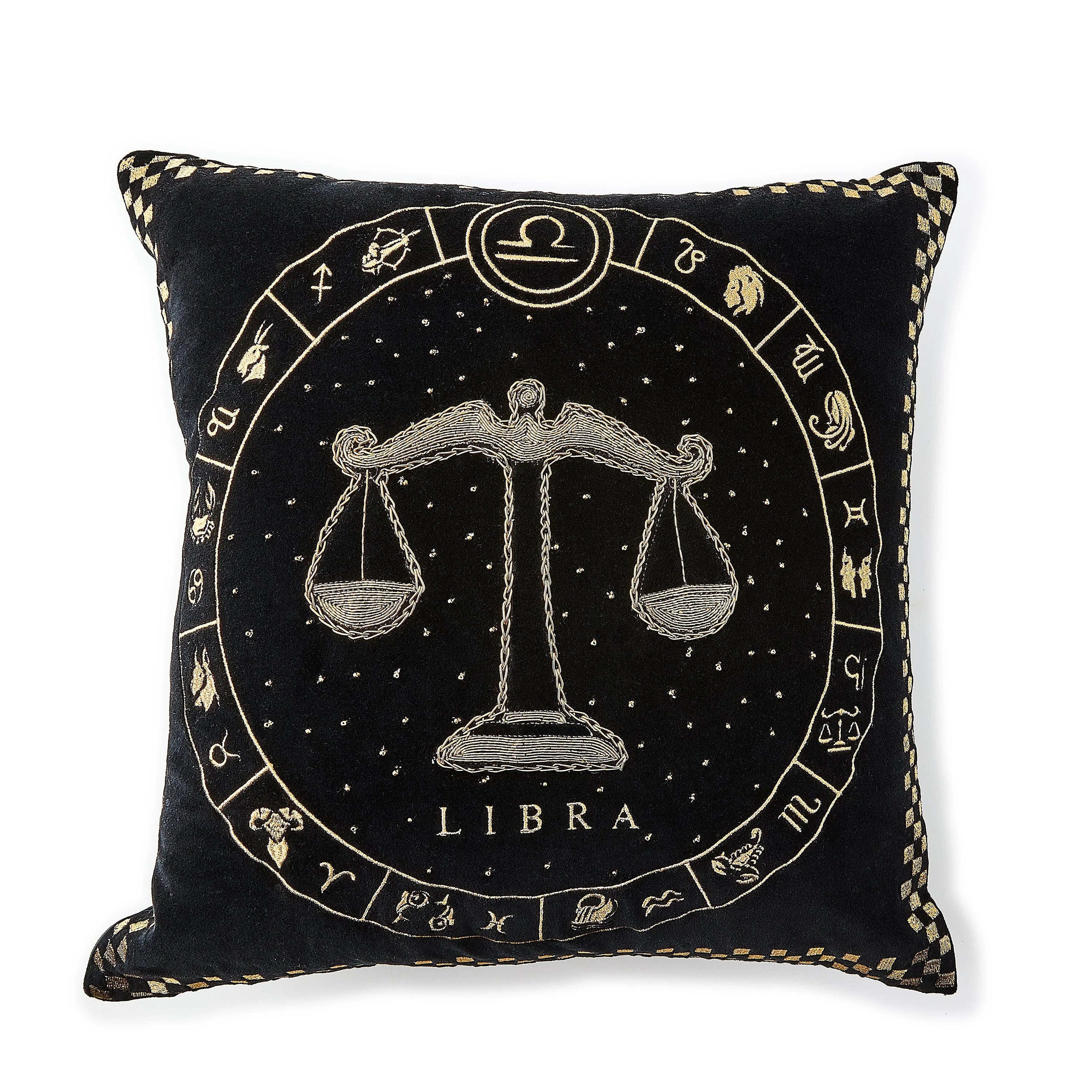 Libra Zodiac Throw Pillow