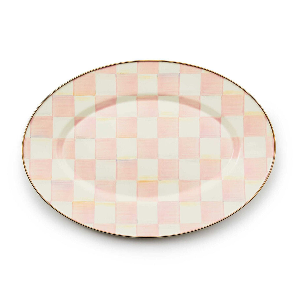 Rosy Check Small Oval Platter