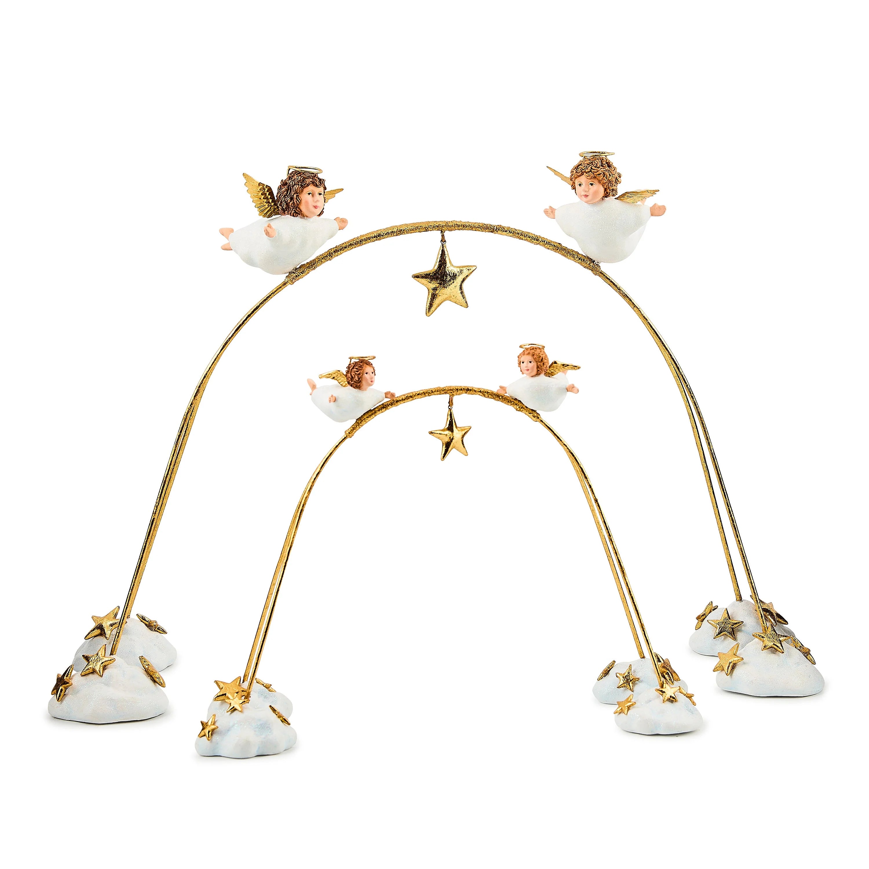 Patience Brewster Nativity Cherub Angels Arch Set, Set of 4