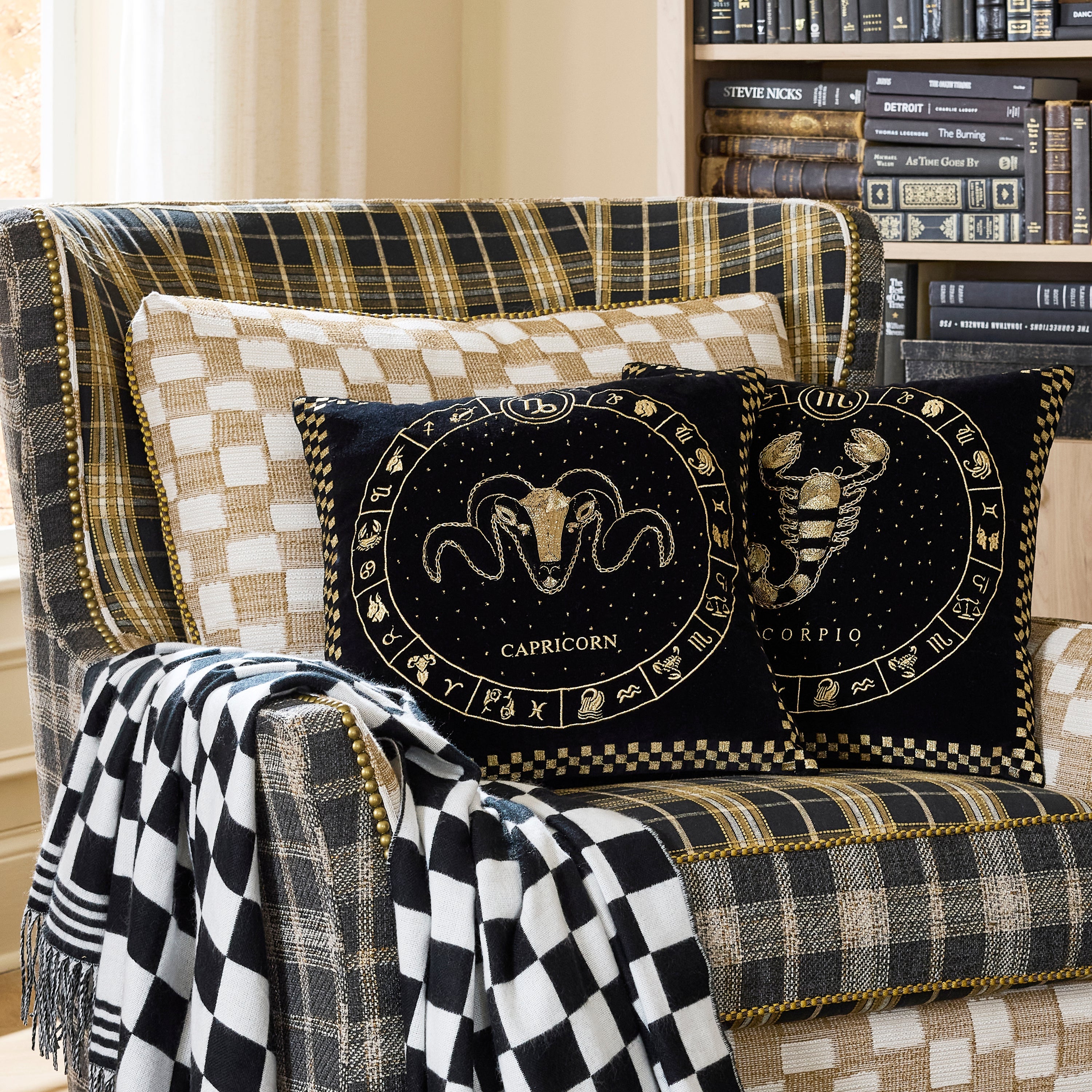 Capricorn Zodiac Throw Pillow
