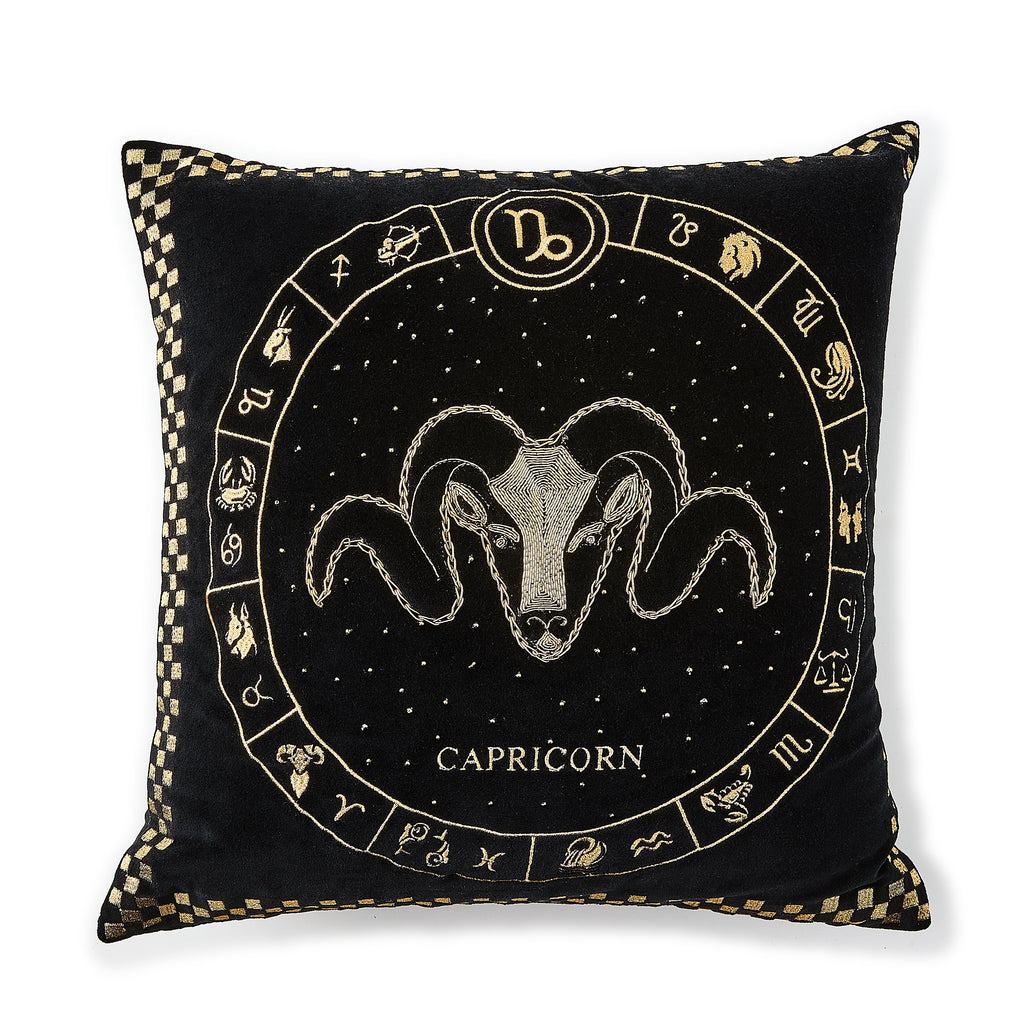 Capricorn Zodiac Throw Pillow