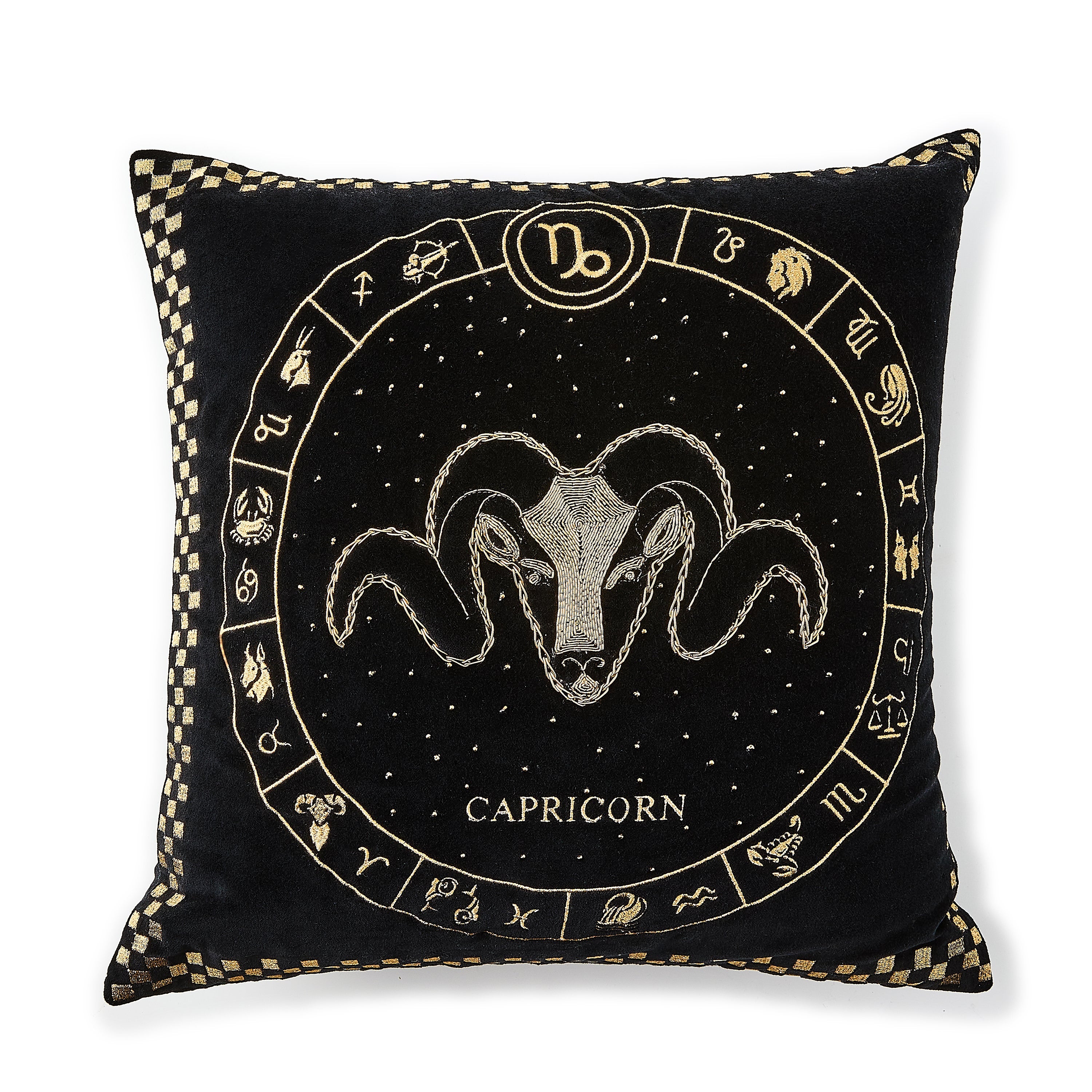 Capricorn Zodiac Throw Pillow