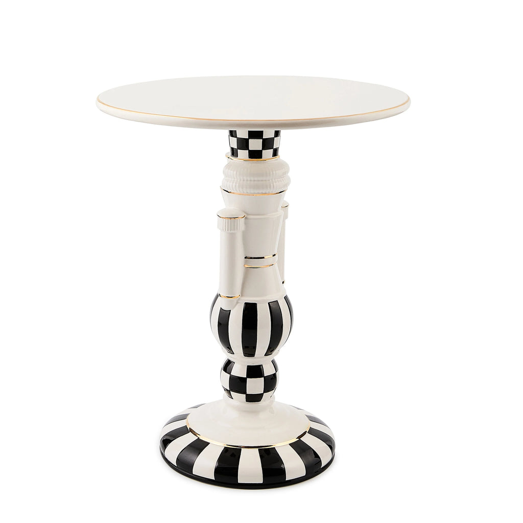 Courtly Noel Nutcracker Pedestal Platter