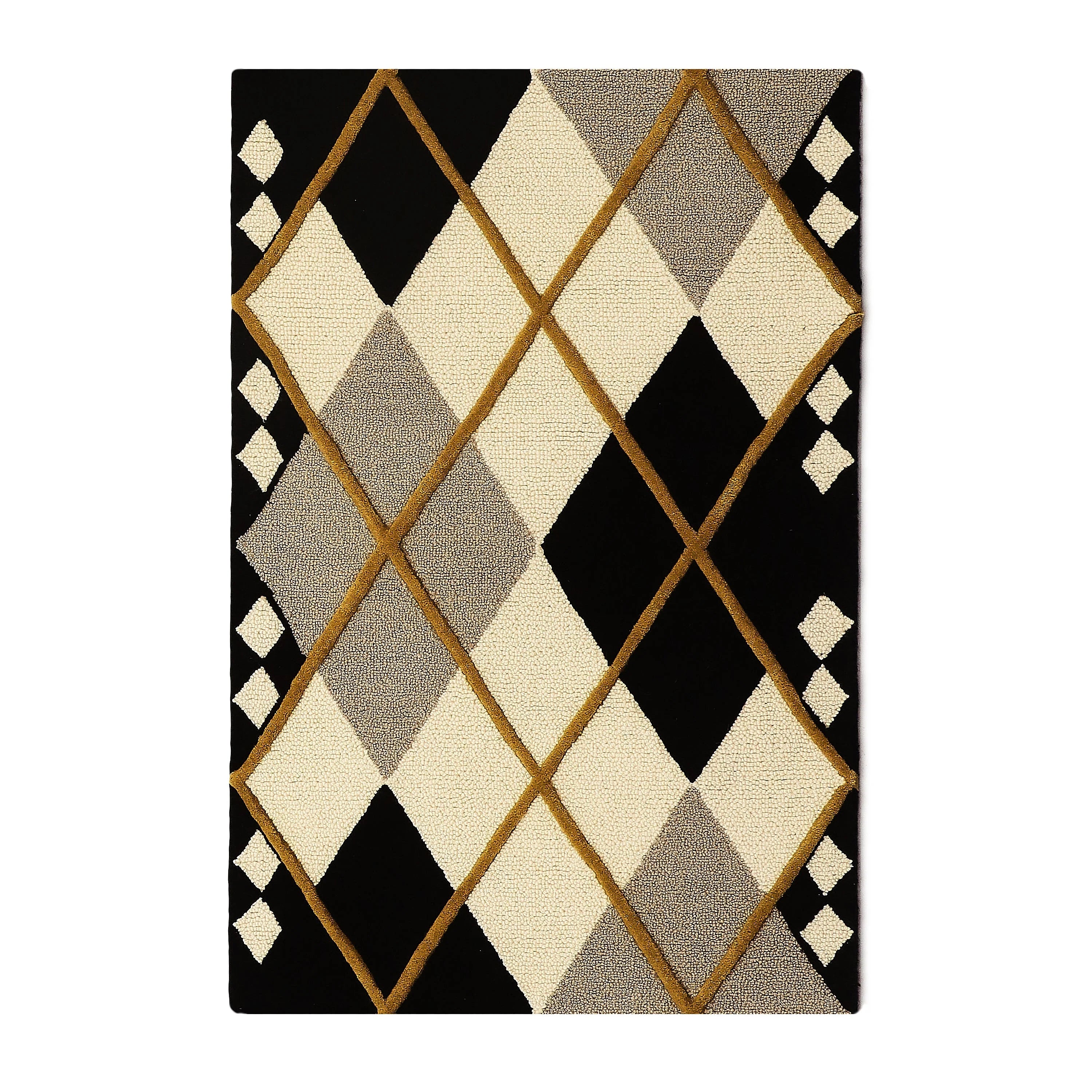 Cream Argyle 2¡¯3¡å x 3¡¯9¡å Rug