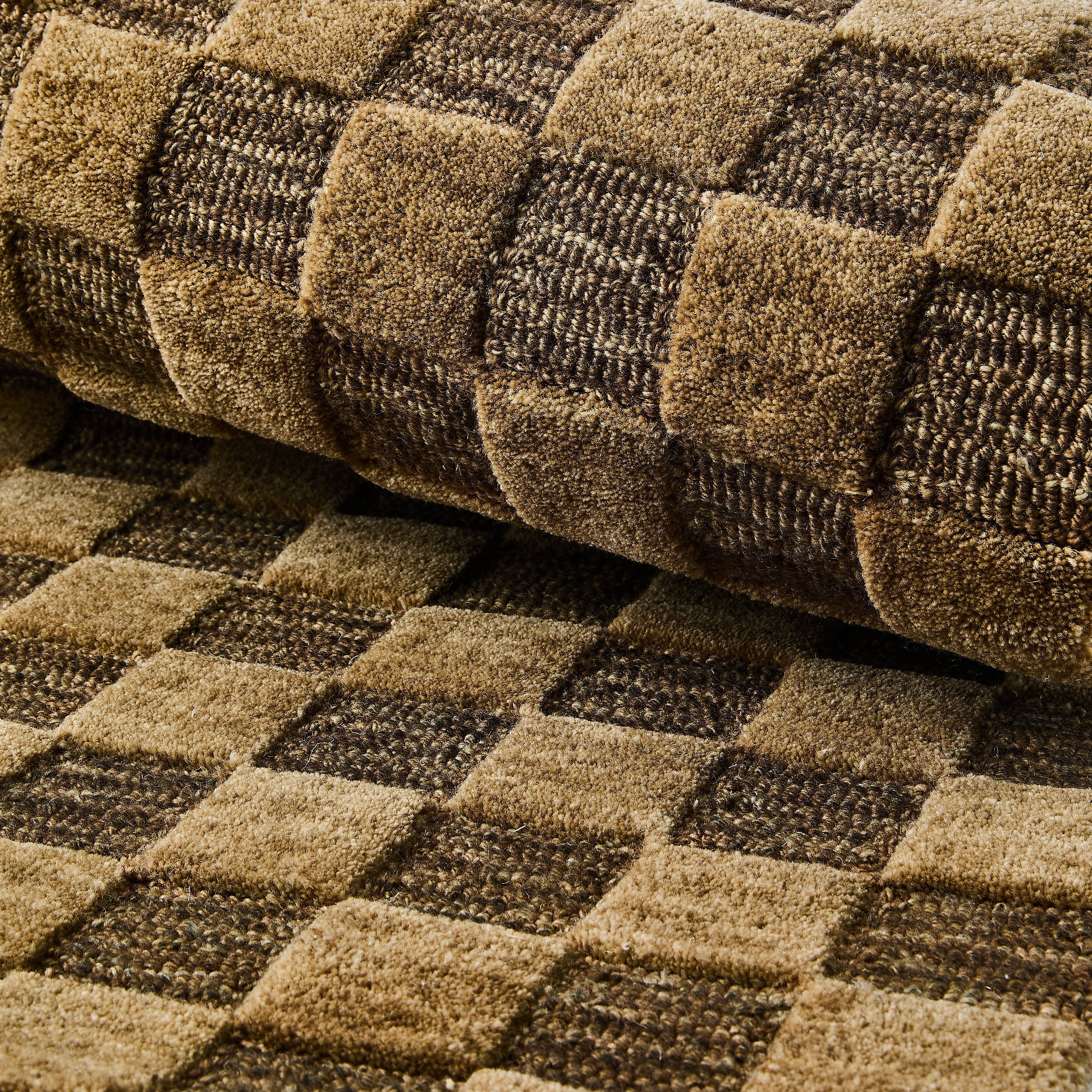 Cocoa Checkerboard 5¡ä x 8¡ä Rug